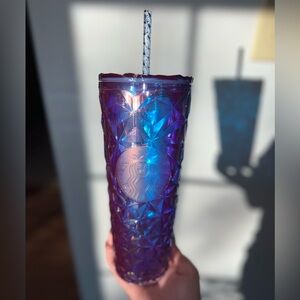 Starbucks 2024 Purple Iridescent Prism Venti 24oz Tumbler✨🩵💜